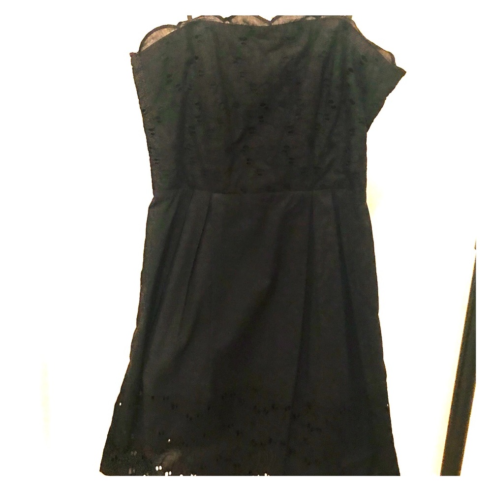 Black eyelet summer dress